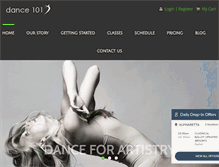 Tablet Screenshot of dance101.org